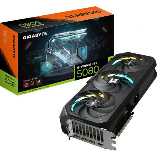 Gigabyte RTX 5080 Gaming 16GD6 OC 16G videokártya Gigabyte RTX 5080 Gaming 16GD6 OC 16G videokártya