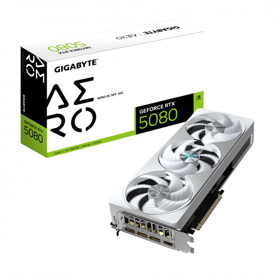 Gigabyte RTX 5080 AERO 16GD6 OC 16G videokártya Gigabyte RTX 5080 AERO 16GD6 OC 16G videokártya