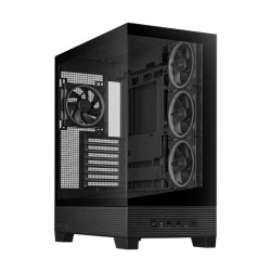 ASUS A31 Plus, Tápegység nélkül, Fekete, Üvegfalú Ház