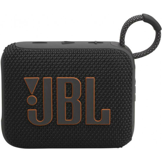 JBL Go 4 BLK fekete hordozható Bluetooth hangszóró (JBLGO4BLK)