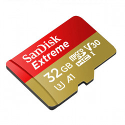 SANDISK 173420, MICROSDHC EXTREME KÁRTYA 32GB, 90MB/sec. CL10, UHS-I, V30, A1