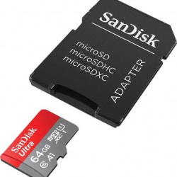 SANDISK 215421, MICROSD ULTRA ANDROID KÁRTYA 64GB, 140MB/s, A1, Class 10, UHS-I
