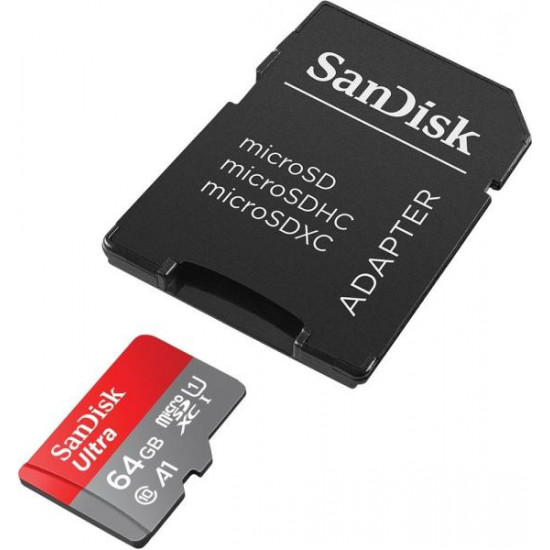 SANDISK ULTRA ANDROID 64GB, 140MB/s, A1, Class 10, UHS-I 215421, MICROSD KÁRTYA