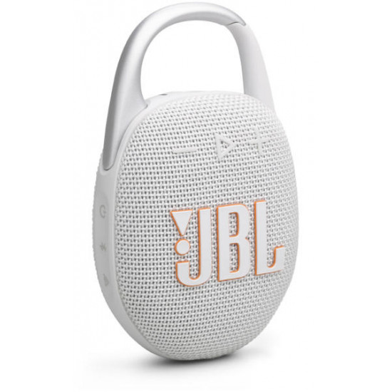 JBL Clip 5 WHT fehér hordozható Bluetooth hangszóró (JBLCLIP5WHT)