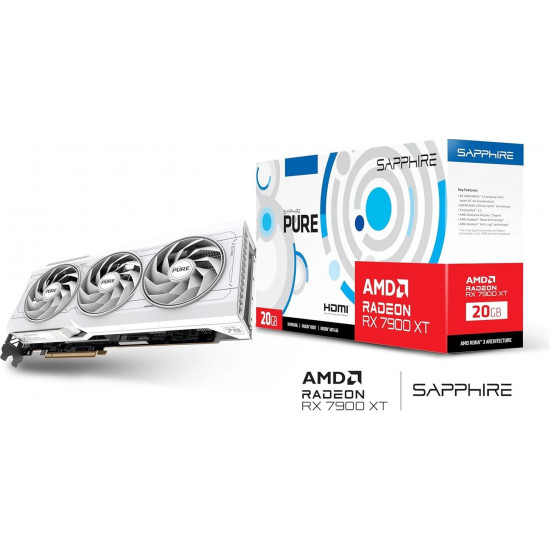 Sapphire RX 7900 XT 20GD6 Pure videokártya (11323-09-20G) Sapphire RX 7900 XT 20GD6 Pure videokártya (11323-09-20G)