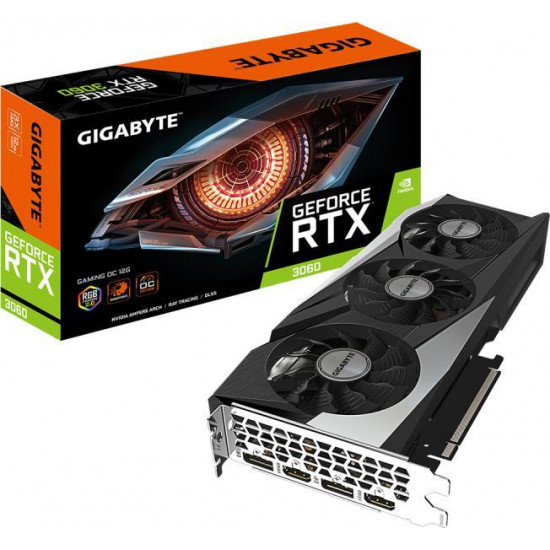 Gigabyte RTX 3060 GAMING OC 12GB GDDR6 videokártya Gigabyte RTX 3060 GAMING OC 12GB GDDR6 videokártya