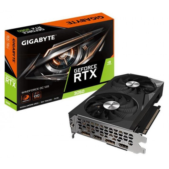 Gigabyte RTX 3060 Windforce OC 12GB GDDR6 videokártya Gigabyte RTX 3060 Windforce OC 12GB GDDR6 videokártya