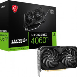 MSI RTX 4060 TI VENTUS 2X BLACK 8GB DDR6 OC PCI-Ex16x nVIDIA Videokártya