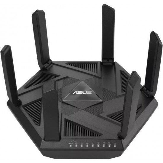 ASUS RT-AXE7800 AX7800 1xWAN/LAN(2.5Mbps) + 1xWAN/LAN(1000Mbps) + 3xLAN(1000Mbps) + 1xUSB, Wireless Router Tri Band
