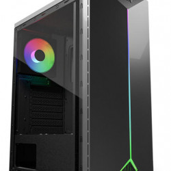 NJOY ANIL Fekete alsó tápos ablakos ATX ház