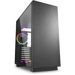 Sharkoon PURE STEEL RGB táp nélküli ablakos ház fekete (4044951026616)