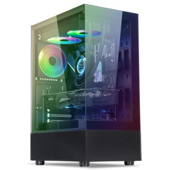 Spirit of Gamer SPECTRA fekete ablakos táp nélküli ház Spirit of Gamer SPECTRA fekete ablakos táp nélküli ház
