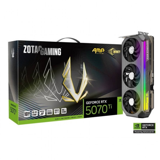 ZOTACRTX 5070 Ti AMP EXTREME INFINITY 16GB GDDR7 PCI-Ex16x nVIDIA Videokártya ZOTACRTX 5070 Ti AMP EXTREME INFINITY 16GB GDDR7 PCI-Ex16x nVIDIA Videokártya