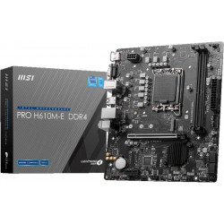 MSI PRO H610M-E DDR4 Intel H610, mATX Alaplap S1700