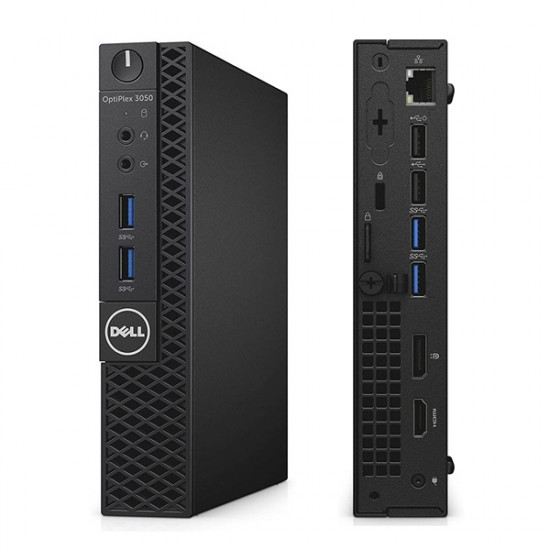 Dell Optiplex 3050 Micro/i5-7600T/16GB/512GB SSD/fekete asztali számítógép (Használt A+,felújított)