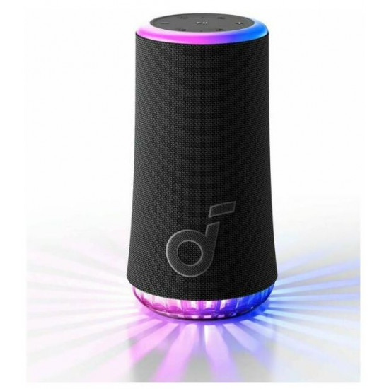 ANKER Bluetooth Hangszóró, Soundcore Glow, 30W, vízálló, fekete - A3166G11 ANKER Bluetooth Hangszóró, Soundcore Glow, 30W, vízálló, fekete - A3166G11