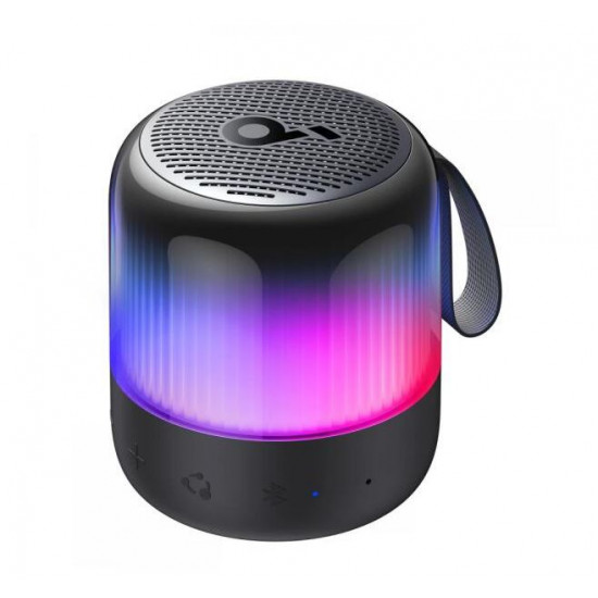 ANKER Bluetooth Hangszóró, Soundcore Glow MINI, 8W, vízálló, fekete - A3136G11 ANKER Bluetooth Hangszóró, Soundcore Glow MINI, 8W, vízálló, fekete - A3136G11