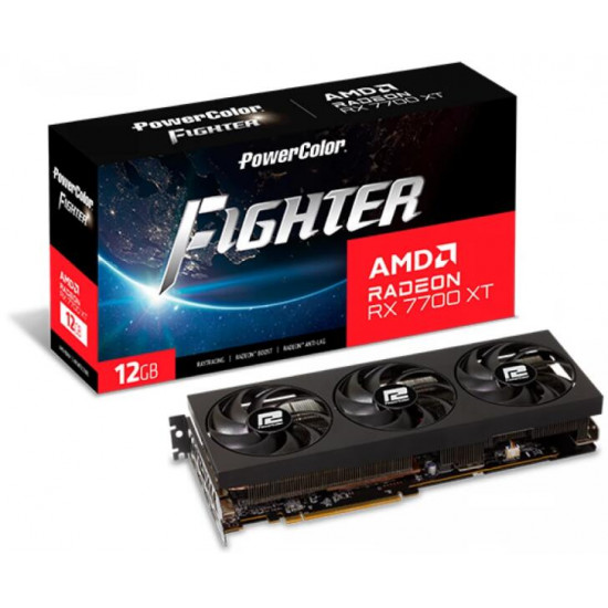 Powercolor RX 7700 XT OC 12GB GDDR6 Fighter videokártya