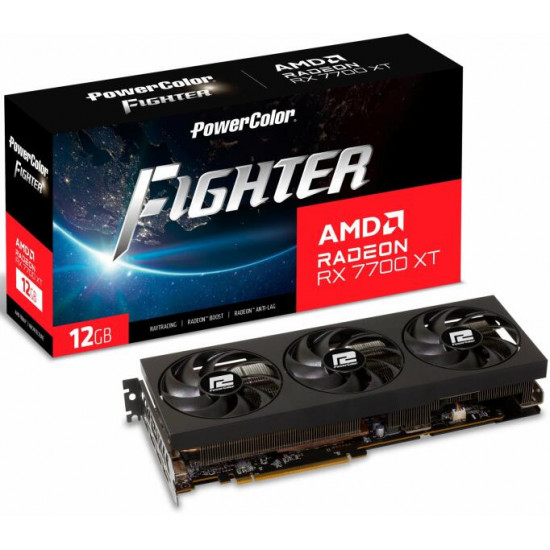 PowerColor RX 7700 XT 12GD6 videokártya PowerColor RX 7700 XT 12GD6 videokártya
