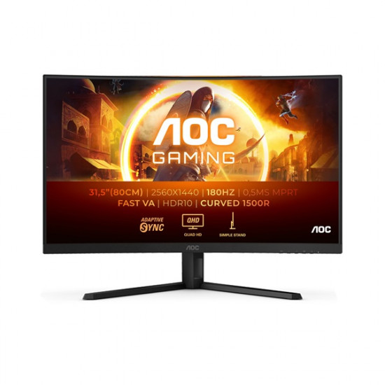 AOC Ívelt Gaming 180Hz monitor 31,5 AOC Ívelt Gaming 180Hz monitor 31,5