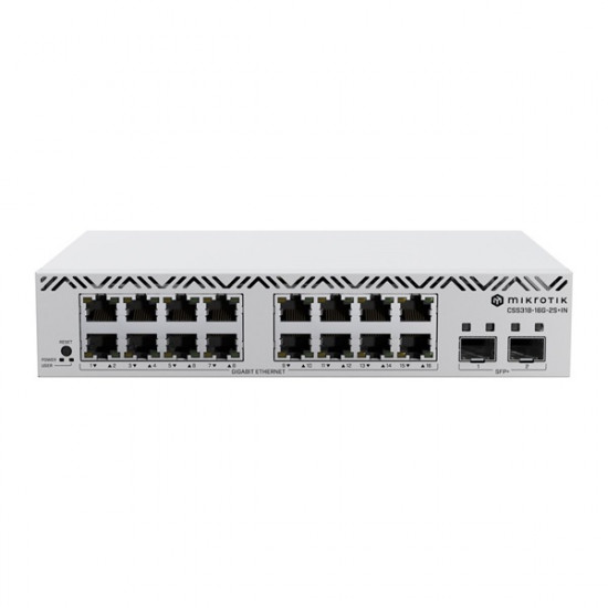 MikroTik CSS318-16G-2S+IN 16xGbE LAN 2xSFP+ port Cloud Smart Switch MikroTik CSS318-16G-2S+IN 16xGbE LAN 2xSFP+ port Cloud Smart Switch