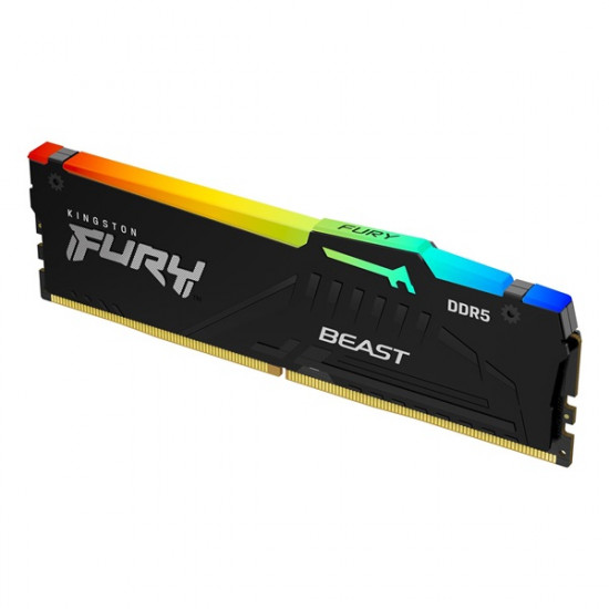 KINGSTON FURY Beast 32GB 6000MT/s CL30 DIMM RGB EXPO Memória DDR5 KINGSTON FURY Beast 32GB 6000MT/s CL30 DIMM RGB EXPO Memória DDR5