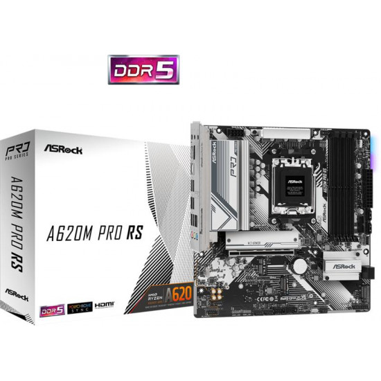 ASROCK A620M PRO RS AM5 AMD A620, mATX Alaplap