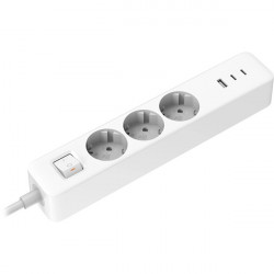 Xiaomi 20W Power Strip (2C1A) EU 1,4m kapcsolós fehér elosztó