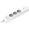 Xiaomi 20W Power Strip (2C1A) EU 1,4m kapcsolós fehér elosztó