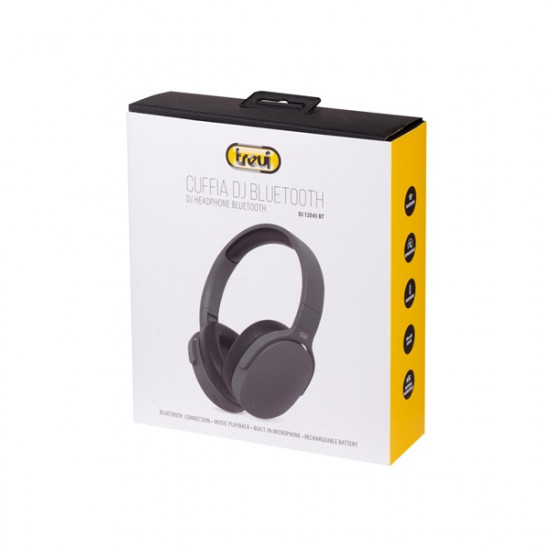 Trevi DJ12E45 BT Bluetooth fekete fejhallgató (DJ12E45 BT BLACK)