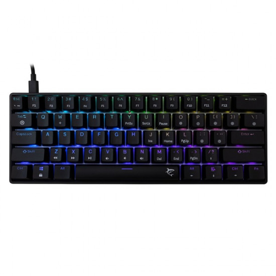 White Shark SHINOBI 2 GK-004123B/BL-HU HUN fekete mechanikus (blue switch) gamer billentyűzet (GK-004123B/BL-HU)