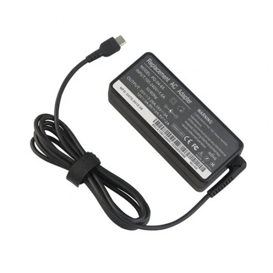 BLACKBIRD Hálózati notebook töltő 65W PD-04-65 Type-C csatlakozóval, Fekete (BH1434)