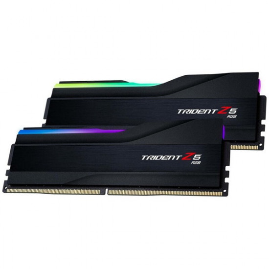 G.SKILL Trident Z5 RGB 64GB 6400Mhz CL32 DIMM, 1.40V, Intel XMP (Kit of 2) Memória DDR5 G.SKILL Trident Z5 RGB 64GB 6400Mhz CL32 DIMM, 1.40V, Intel XMP (Kit of 2) Memória DDR5