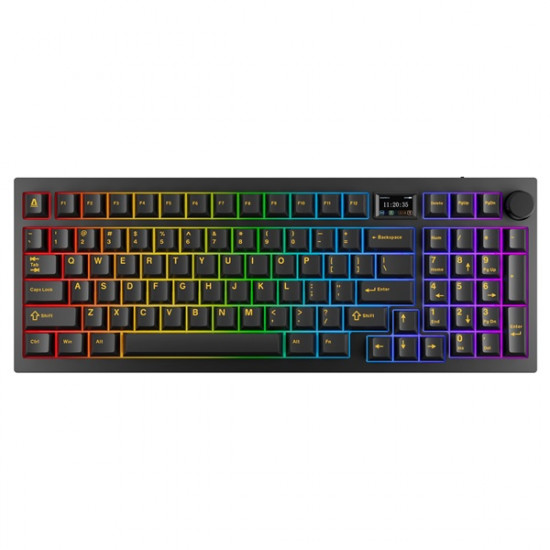 AVAX GM03 PRO 98% HUN Gasket RGB tri-mode mechanikus (Gateron piros switch) billentyűzet (AVAX_GM03R_PRO)