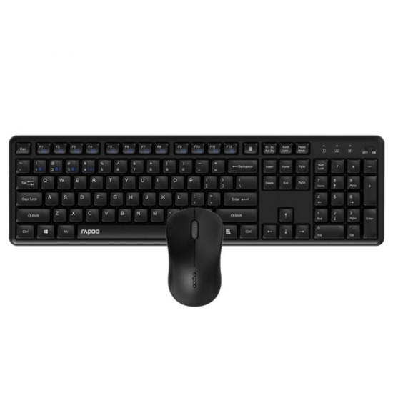Rapoo 229634 M8150 vezeték nélküli fekete billentyűzet + egér (229634)