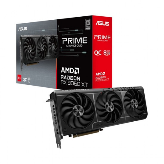 Asus Radeon RX 9060 XT Prime OC AMD 8GB GDDR6 128bit PCIe videókártya Asus Radeon RX 9060 XT Prime OC AMD 8GB GDDR6 128bit PCIe videókártya