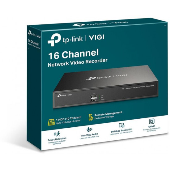 TP-Link VIGI 16 csatornás NVR video recorder