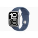 Apple Watch S10 GPS (42mm) ezüst alumínium tok, denim sportszíj M/L okosóra (MWWC3QH/A) Apple Watch S10 GPS (42mm) ezüst alumínium tok, denim sportszíj M/L okosóra (MWWC3QH/A)
