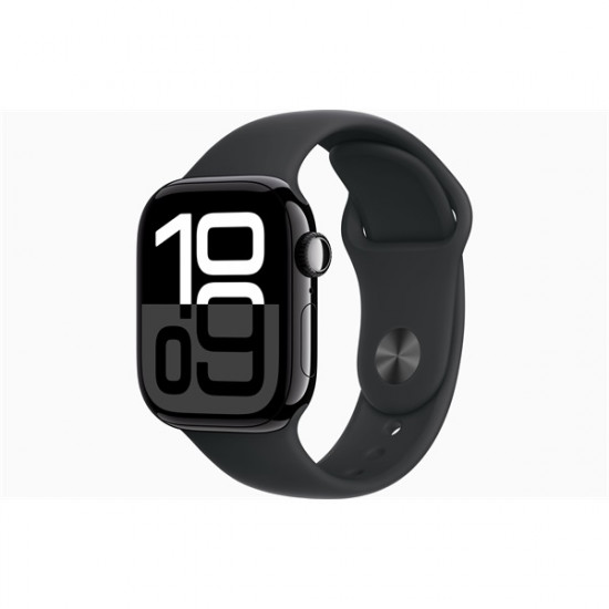 Apple Watch S10 GPS (42mm) kozmoszfekete alumínium tok, fekete sportszíj M/L okosóra (MWWF3QH/A) Apple Watch S10 GPS (42mm) kozmoszfekete alumínium tok, fekete sportszíj M/L okosóra (MWWF3QH/A)