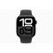 Apple Watch S10 GPS (42mm) kozmoszfekete alumínium tok, fekete sportszíj (M/L) okosóra (MWWF3QH/A)