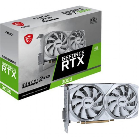 MSI RTX 3050 VENTUS 2X XS WHITE 8GB DDR6 OC PCI-Ex16x nVIDIA videokártya MSI RTX 3050 VENTUS 2X XS WHITE 8GB DDR6 OC PCI-Ex16x nVIDIA videokártya