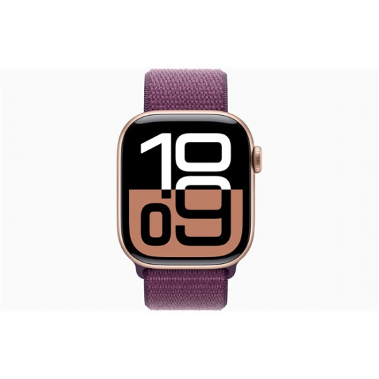Apple Watch S10 GPS (42mm) rozéarany alumínium tok, szilva sportszíj okosóra Apple Watch S10 GPS (42mm) rozéarany alumínium tok, szilva sportszíj okosóra