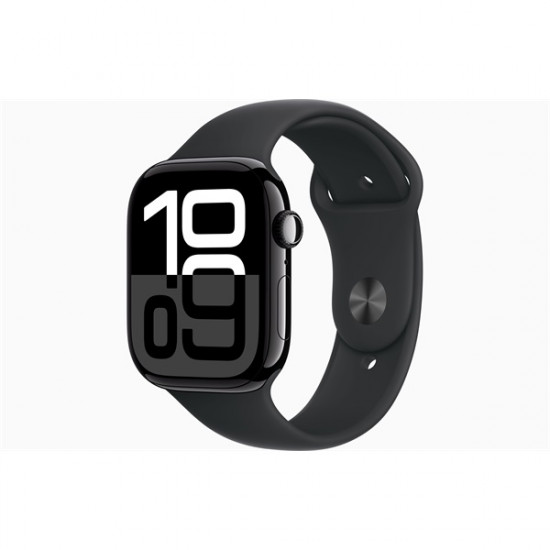 Apple Watch S10 GPS (46mm) kozmoszfekete alumínium tok, fekete sportszíj (M/L) okosóra Apple Watch S10 GPS (46mm) kozmoszfekete alumínium tok, fekete sportszíj (M/L) okosóra