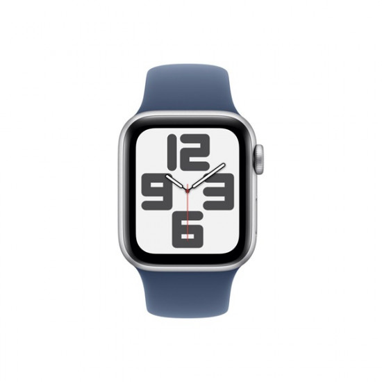 Apple Watch SE2 v3 GPS (40mm) ezüst alumínium tok, denim sportszíj (M/L) okosóra Apple Watch SE2 v3 GPS (40mm) ezüst alumínium tok, denim sportszíj (M/L) okosóra