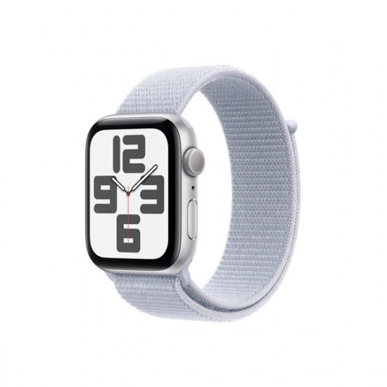 Apple Watch SE2 v3 GPS (44mm) ezüst alumínium tok, fakókék sportszíj okosóra Apple Watch SE2 v3 GPS (44mm) ezüst alumínium tok, fakókék sportszíj okosóra