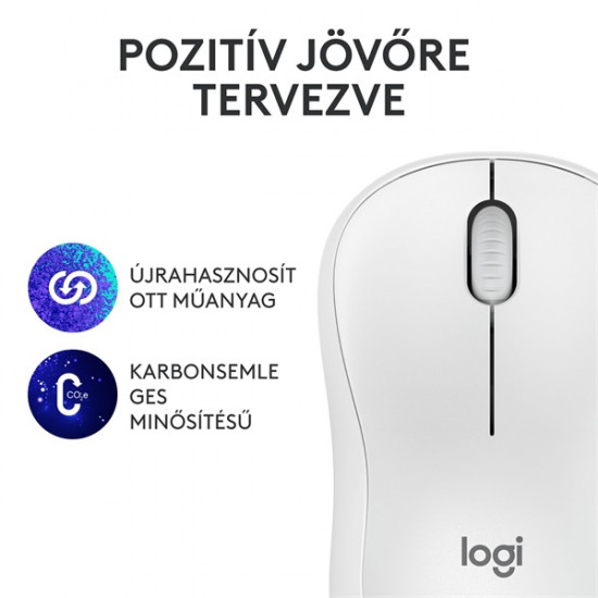 Logitech M240 Silent Bluetooth fehér egér Logitech M240 Silent Bluetooth fehér egér