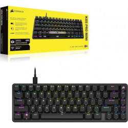 CORSAIR Vezetékes Billentyűzet Gaming, K65 PRO MINI RGB 65%, Optical-Mechanical, US, szürke