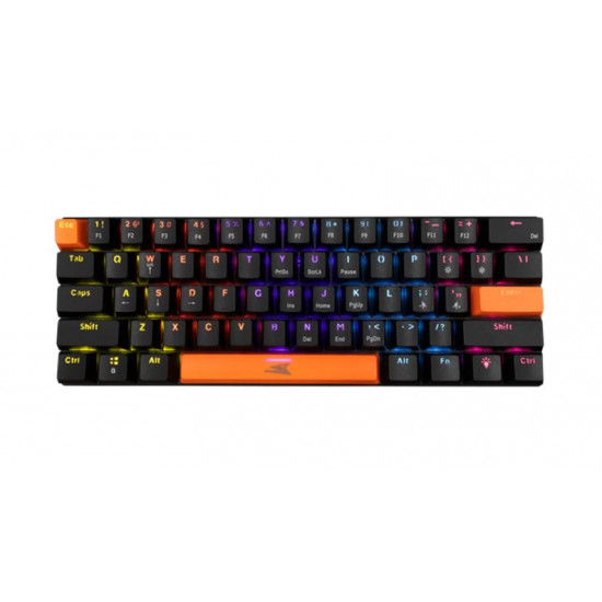Baracuda DOLPHIN-B/BL-US, BGK-03121B/BL-US, fekete mechanikus gamer billentyűzet kék kapcsolóval, angol (BC BGK-03121B/BL-US)