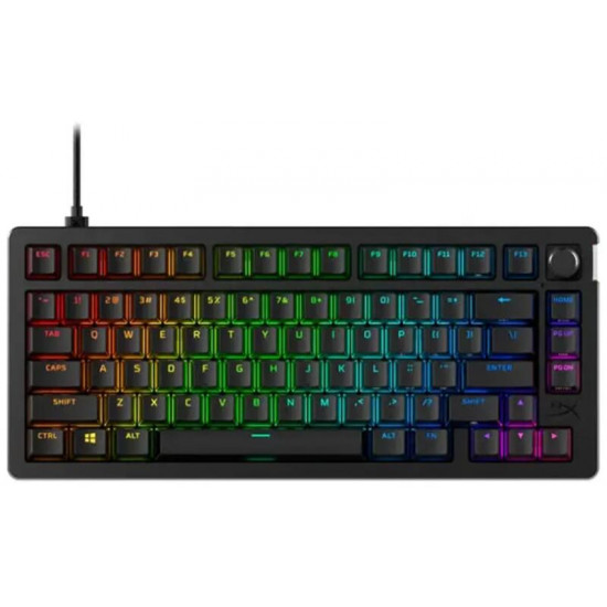 HP HYPERX vezetékes mechanikus gaming billentyűzet Alloy Rise 75  piros switch - amerikai lokalizáció (7G7A4AA#ABA)