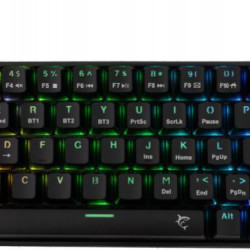 White Shark W029932 Premium KAIKEN-B/R-US vezeték nélküli mech. gamer billentyűzet, 63 piros kapcs. fekete angol (WS GK-003111B/R-US)